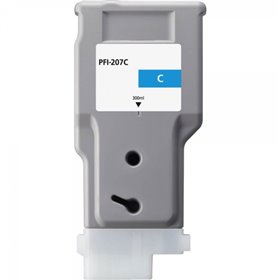 Cartucho de tinta genérico Canon PFI207 Cyan - Substitui PFI207C/8790B001