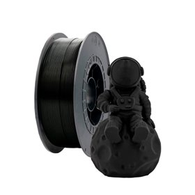Filamento PLA 3D - Diâmetro 2,85mm - Bobina de 1kg - Cor preta