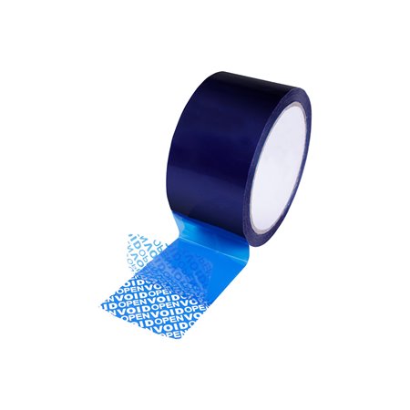 Fita Adesiva Segurança 33mmx35m Azul Confidencial