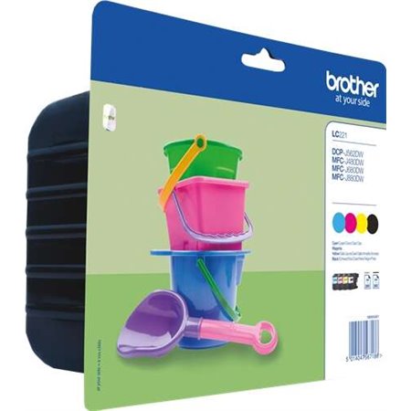 Brother LC221 4-Pack Tinteiros originais - LC221VALBP
