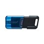 Memória usb 3.2 tipo c kingston 64gb datatraveler dt80m
