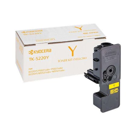Toner original amarelo Kyocera TK5220 - Substitui 1T02R9ANL1/TK5220Y
