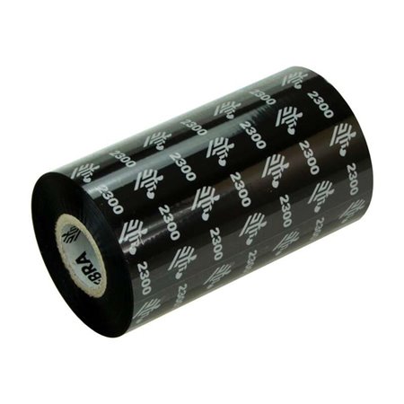 Pacote de 12 fitas de transferência térmica originais Zebra ZipShip 2300 - Fitas de cera - Núcleo de 12,7 mm, largura de 84 mm, 