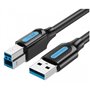 Cabo USB 3.0 Vention COOBD, USB Tipo-B Macho - USB Macho, 5Gbps, 50cm, Preto