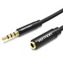 Cabo Stereo Vention BHBBG, Jack 3.5 Macho - Jack 3.5 Fêmea, 1.5m, Preto