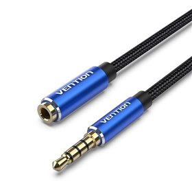 Cabo Stereo Vention BHCLJ, Jack 3.5 Macho - Jack 3.5 Fêmea, 5m, Azul