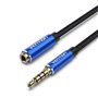 Cabo Stereo Vention BHCLJ, Jack 3.5 Macho - Jack 3.5 Fêmea, 5m, Azul