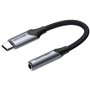 Conversor USB Tipo-C Vention BGJHA, USB Tipo-C Macho - Jack 3.5 Fêmea, 10cm