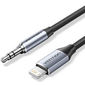 Adaptador Audio Vention BMCHF, Jack 3.5 Macho - Lightning Macho, 1m, Cinza