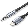 Adaptador Audio Vention BMCHF, Jack 3.5 Macho - Lightning Macho, 1m, Cinza