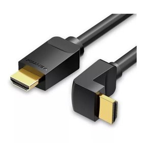 Cabo HDMI 2.0 4K Angular 90º Vention AARBI, HDMI Macho - HDMI Macho, 3m, Preto