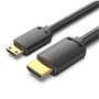 Cabo HDMI 4K Vention AGHBF, HDMI Macho - Mini HDMI Macho, 1m, Preto