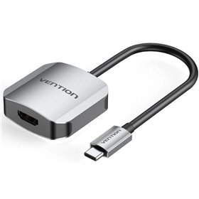 Conversor Vention TDEHB, USB Tipo-C Macho - HDMI Fêmea, 15cm, Plata