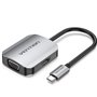 Conversor Vention TDIHB, USB Tipo-C Macho, VGA Fêmea - HDMI Fêmea, 15cm, Plata