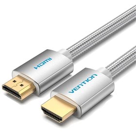 Cabo HDMI 2.0 4K Vention AABIH, HDMI Macho - HDMI Macho, 2m, Plata