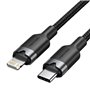 Cabo USB Tipo-C Lightning Vention LALBH, USB Tipo-C Macho - Lightning Macho, 27W, 480Mbps, 2m, Preto