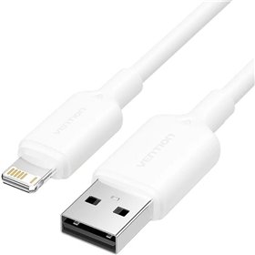 Cabo USB 2.0 Lightning Vention LAMWH, USB Macho - Lightning Macho, 480Mbps, 2m, Branco
