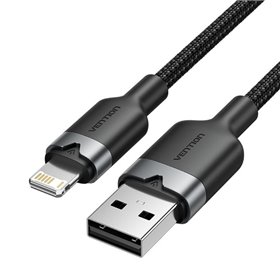Cabo USB Lightning Vention LANBH, USB Macho - Lightning Macho, 480Mbps, 2m, Preto