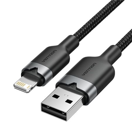 Cabo USB Lightning Vention LANBH, USB Macho - Lightning Macho, 480Mbps, 2m, Preto