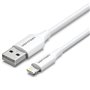 Cabo USB 2.0 Lightning Vention LAIWF, USB Macho - Lightning Macho, 480Mbps, 1m, Branco
