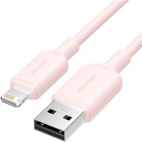 Cabo USB 2.0 Lightning Vention LAMPF, USB Macho - Lightning Macho, 480Mbps, 1m, Rosa
