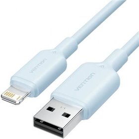 Cabo USB 2.0 Lightning Vention LAMSH, USB Macho - Lightning Macho, 480Mbps, 2m, Azul