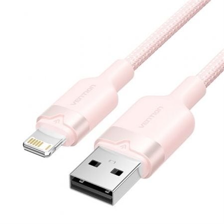 Cabo USB Lightning Vention LANPH, USB Macho - Lightning Macho, 480Mbps, 2m, Rosa