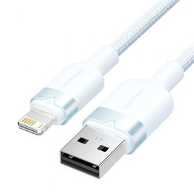 Cabo USB 2.0 Lightning Vention LANSF, USB Macho - Lightning Macho, 480Mbps, 1m, Azul