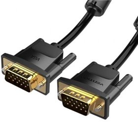 Cabo VGA Vention DADBL, VGA Macho - VGA Macho, 10m, Preto