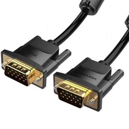 Cabo VGA Vention DADBL, VGA Macho - VGA Macho, 10m, Preto