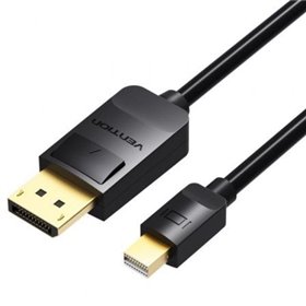 Cabo Conversor Vention HAABI, Mini DisplayPort Macho - DisplayPort Macho, 3m, Preto