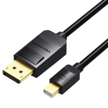Cabo Conversor Vention HAABI, Mini DisplayPort Macho - DisplayPort Macho, 3m, Preto