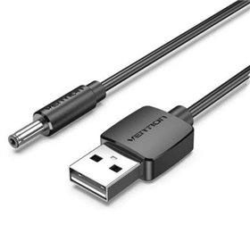 Cabo de Alimentação Vention CEXBF, USB Macho - DC 3.5mm Macho, 1m, Preto