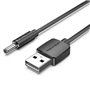 Cabo de Alimentação Vention CEXBF, USB Macho - DC 3.5mm Macho, 1m, Preto