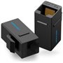Adaptador Conector RJ45 VDD-B07-B Cat5e UTP, RJ45 Fêmea - RJ45 Fêmea, Preto