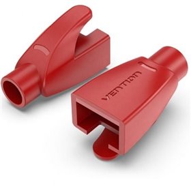 Funda Protectora RJ45 Vention IODR0-100, 100 uds, Vermelha