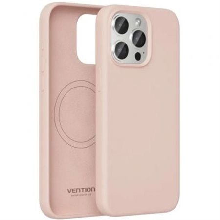 Capa de Silicone com Magsafe Vention KUDP0-30, Compativel com iPhone 13 Pro, Rosa