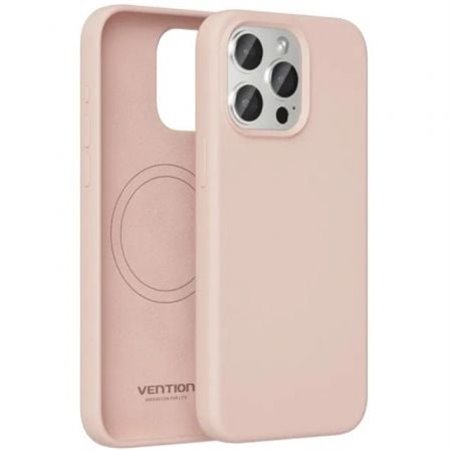Capa de Silicone com Magsafe Vention KUEP0-10, Compativel com iPhone 14, Rosa