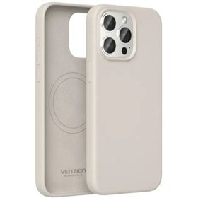 Capa de Silicone com Magsafe Vention KUFM0-20, Compativel com iPhone 15 Plus, Cinza Cascalho