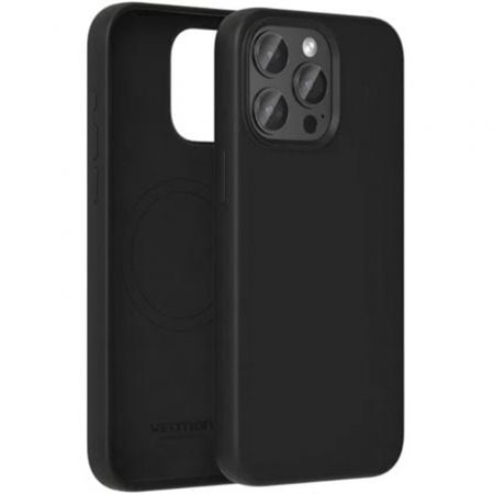 Capa de Silicone com Magsafe Vention KUEB0-20, Compativel com iPhone 14 Plus, Preta