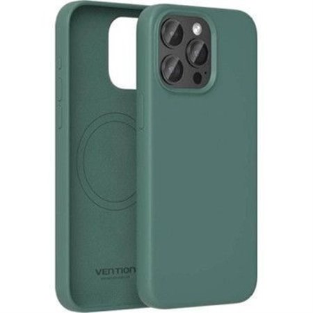 Capa de Silicone com Magsafe Vention KUFG0-40, Compativel com iPhone 15 Pro Max, Verde