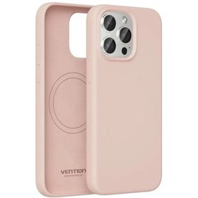 Capa de Silicone com Magsafe Vention KUFP0-20, Compativel com iPhone 15 Plus, Rosa