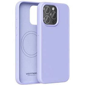 Capa de Silicone com Magsafe Vention KUFV0-40, Compativel com iPhone 15 Pro Max, Roxa