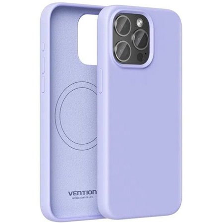 Capa de Silicone com Magsafe Vention KUFV0-40, Compativel com iPhone 15 Pro Max, Roxa