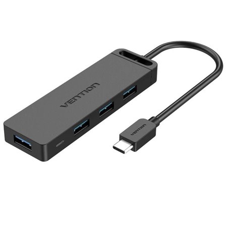 Hub USB Tipo-C Vention TGKBB, 4xUSB, 1xMicroUSB PD, 15cm