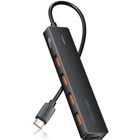 Hub USB 3.2 Vention CHJBB, 4xUSB, 1xUSB Tipo-C, 15cm
