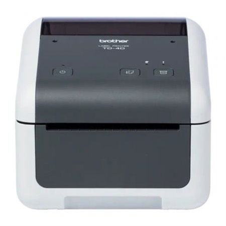 Impressora de etiquetas e bilhetes Brother TD-4420DN/ Térmica direta/ Largura da etiqueta 118 mm/ USB-RS-232C/ Preto e branco