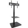 TooQ MOON FS2287M-B Suporte de chão ajustável/inclinável para TVs de 37 a 75 polegadas/até 40 kg