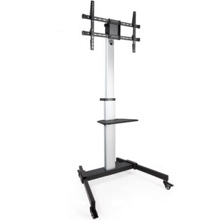 TooQ FS1886M-B Suporte de chão ajustável/inclinável com rodas para TVs de 37 a 86 polegadas/até 50 kg