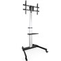 TooQ FS1886M-B Suporte de chão ajustável/inclinável com rodas para TVs de 37 a 86 polegadas/até 50 kg